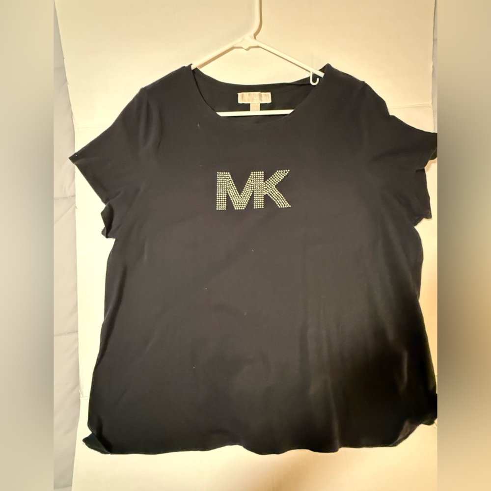 Michael Kors Black Crew Neck Tee